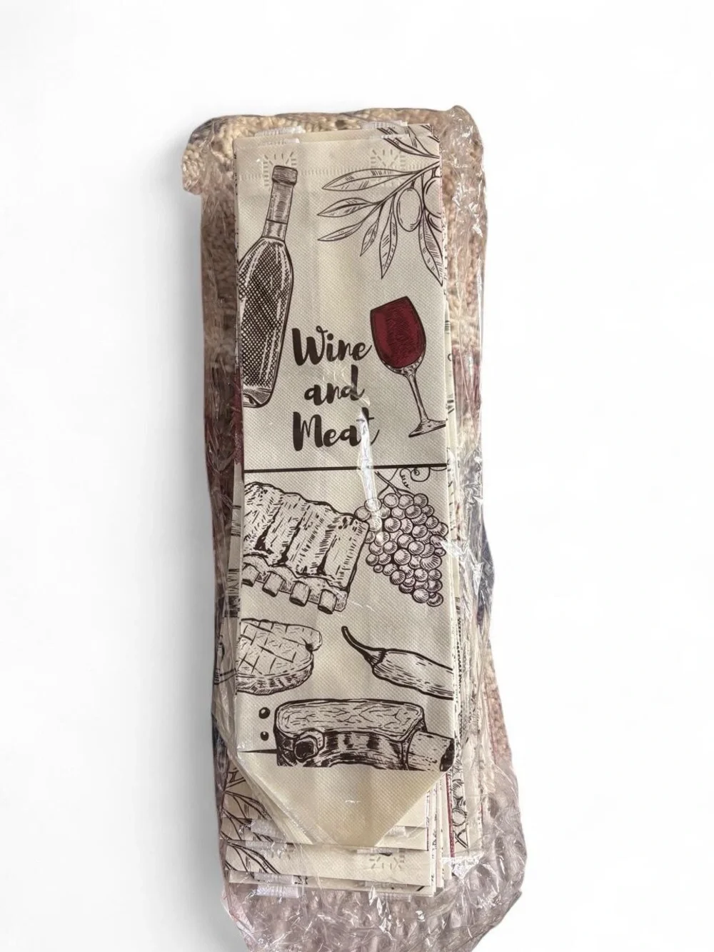 Wine and Meat reusable gift bags